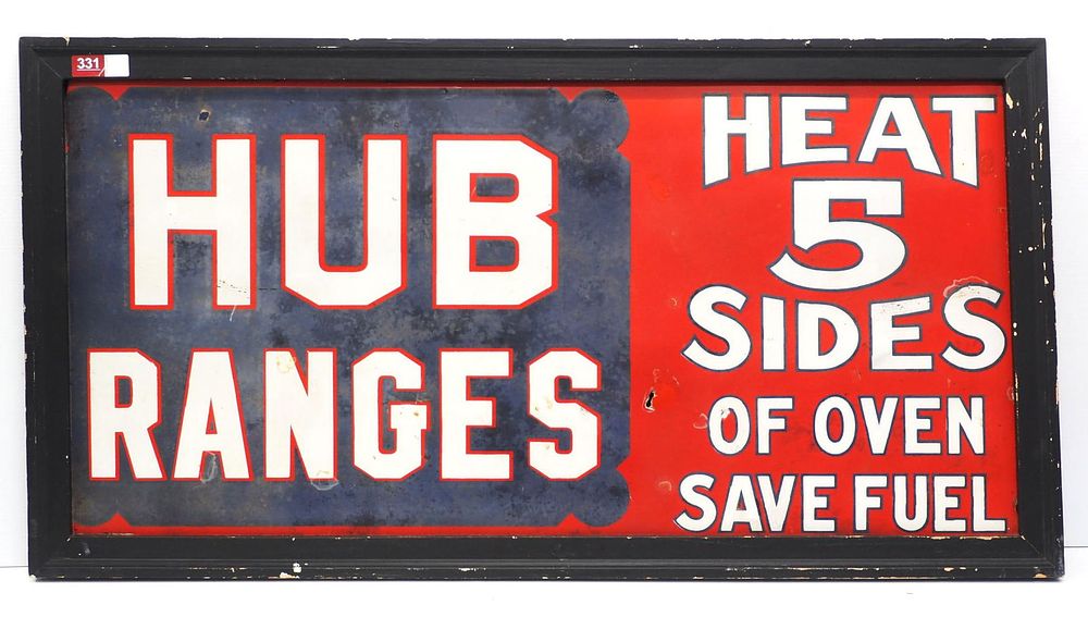 Lot 331: Hub Ranges sign