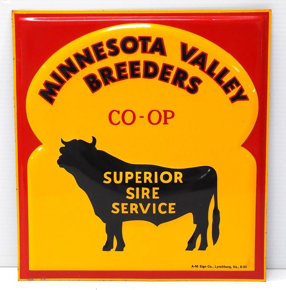 Lot 691: Minnesota Valley Breeders sign