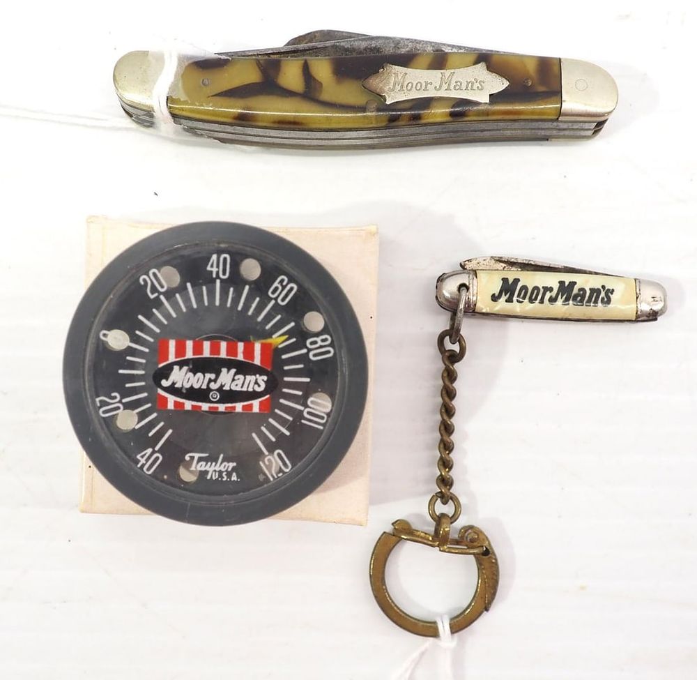 Lot 769: MoorMan's advertising items