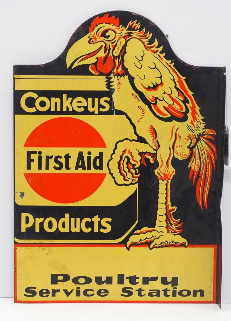 Lot 817: Conkeys Poultry Service Station sign