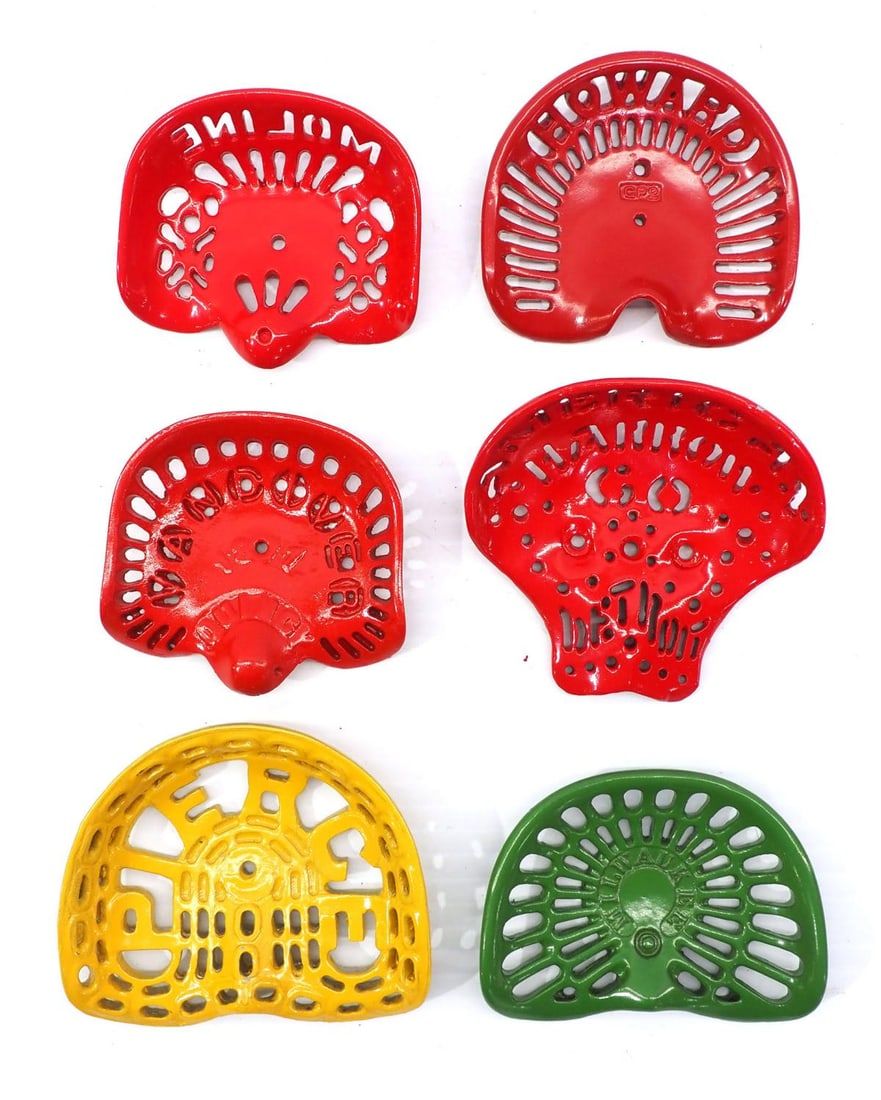 Lot 845: (6) Miniature cast iron seats