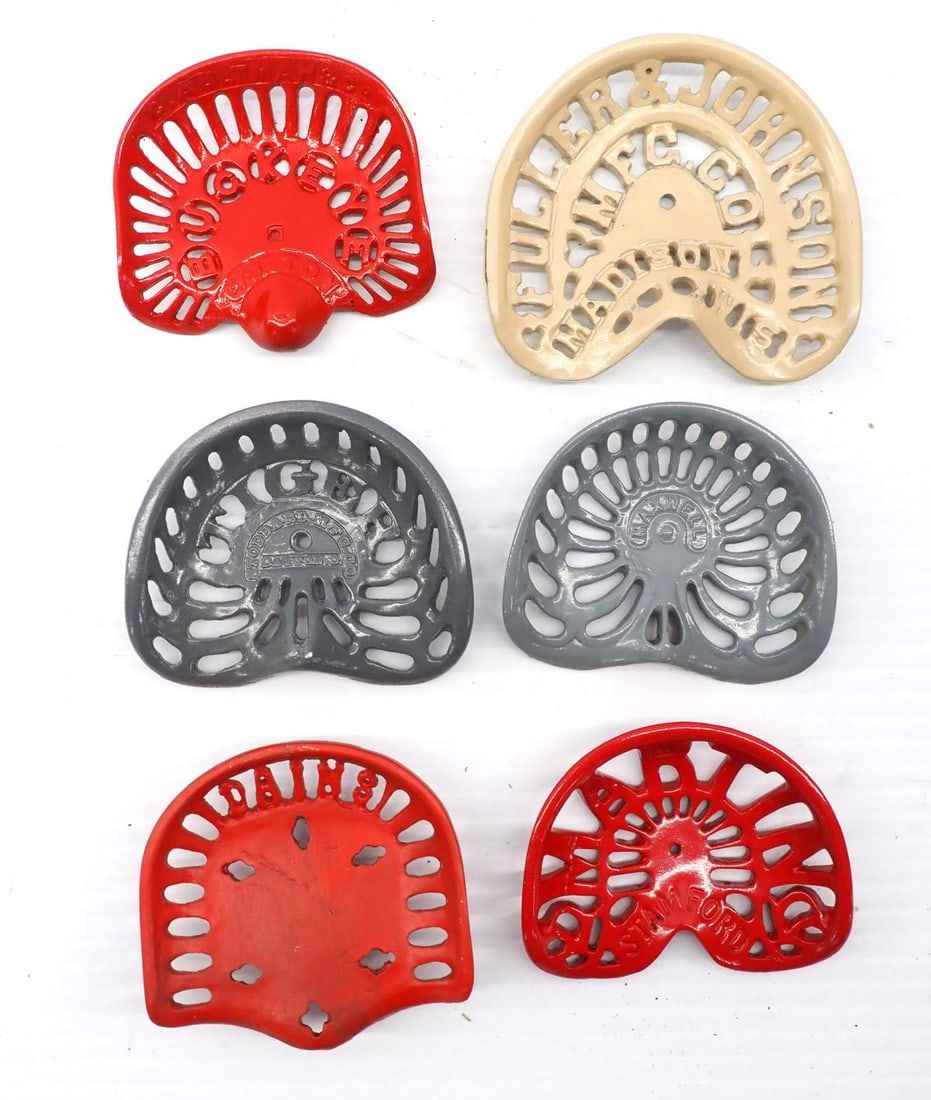 Lot 848: (6) Miniature cast iron seats
