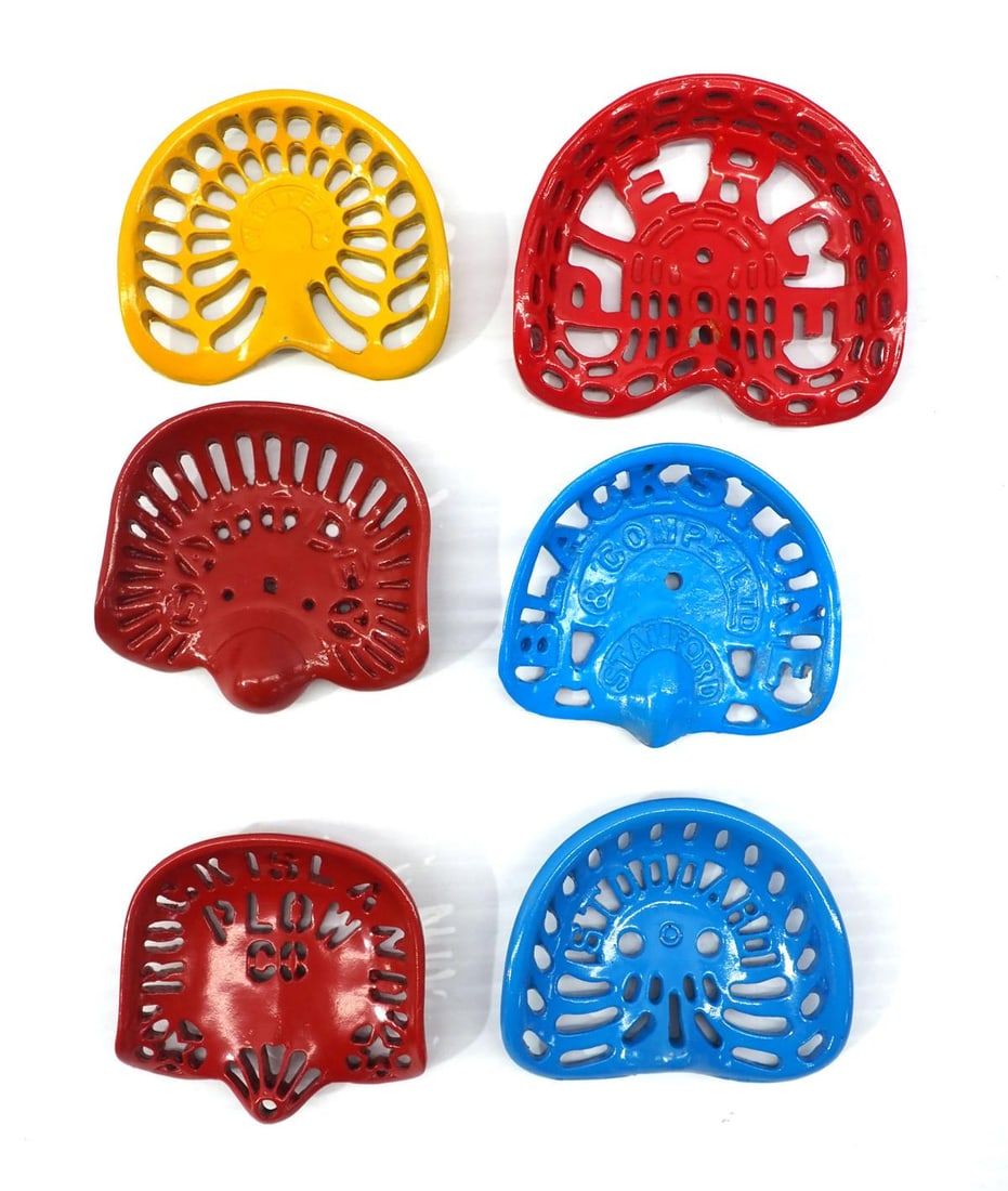 Lot 849: (6) Miniature cast iron seats