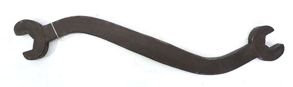 Lot 2155: Large hand-forged? S-shaped open end wrench