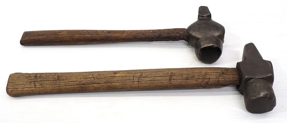Lot 2190: (2) Cross pein hammers