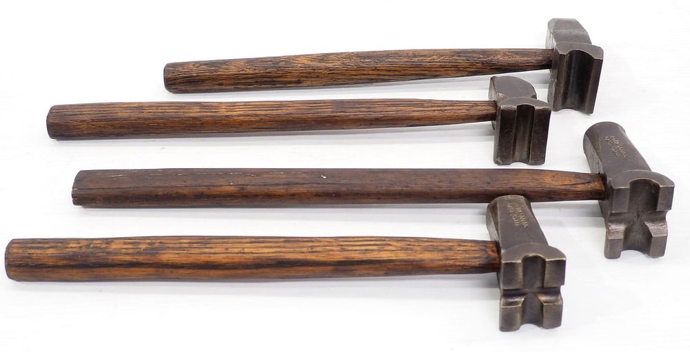 Lot 2239: (4) Swage hammers