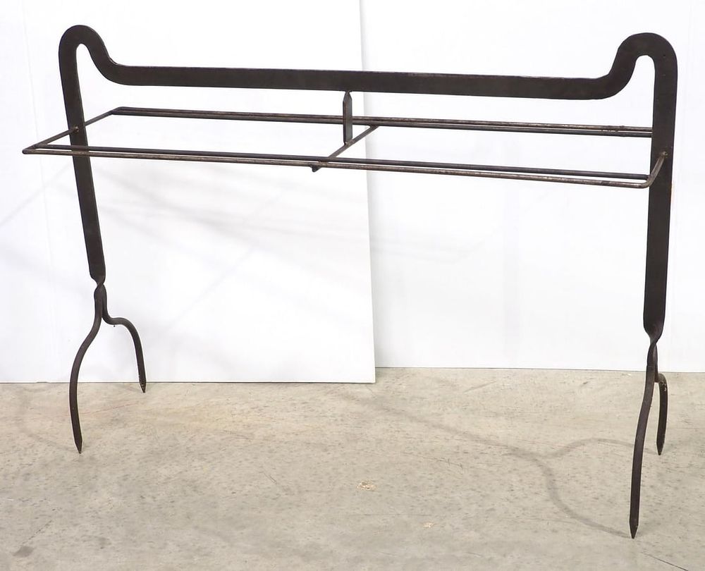 Lot 2262: Blacksmith tong & hammer rack
