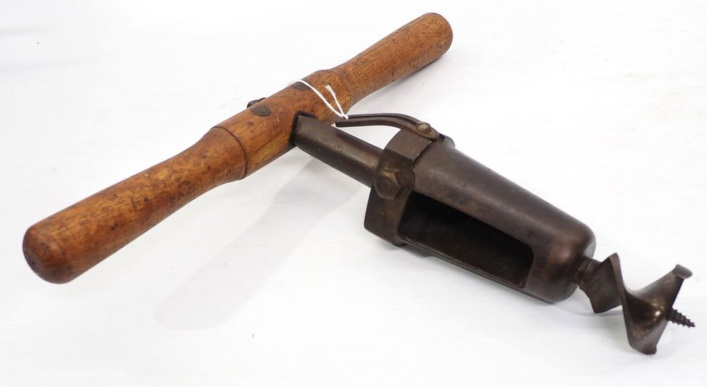 Lot 2282: Wagon wheel hub auger