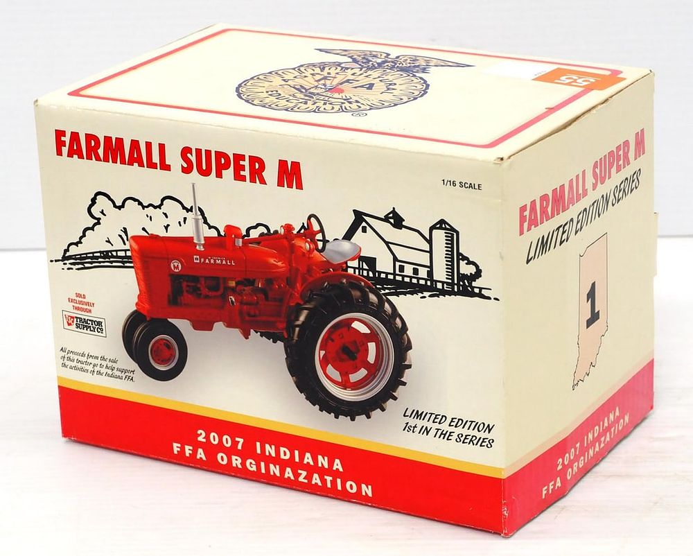 Lot 55: Ertl Farmall Super M Tractor, 2007 Indiana FFA