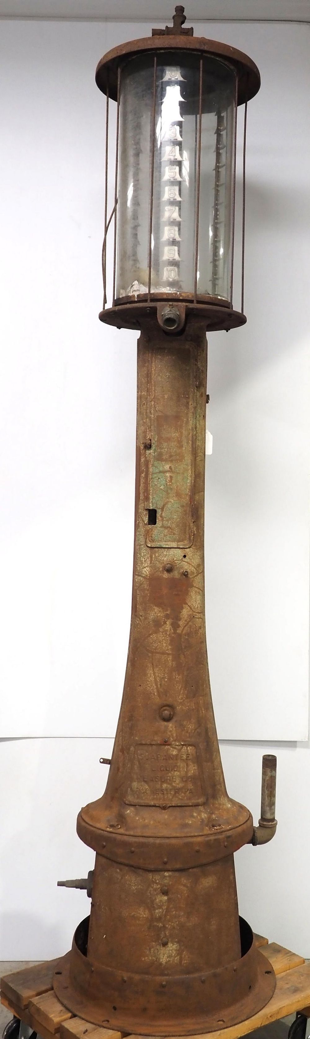 Lot 1230A: 1920's Fry "Mae West" visible gas pump