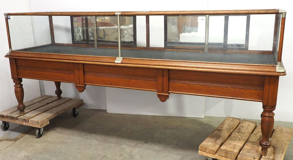 Lot 1246: Wood & glass country store display case