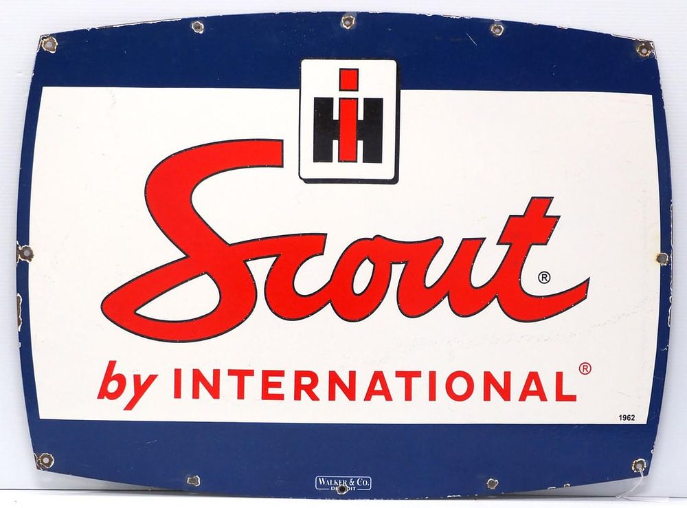 Lot 204: International Scout sign