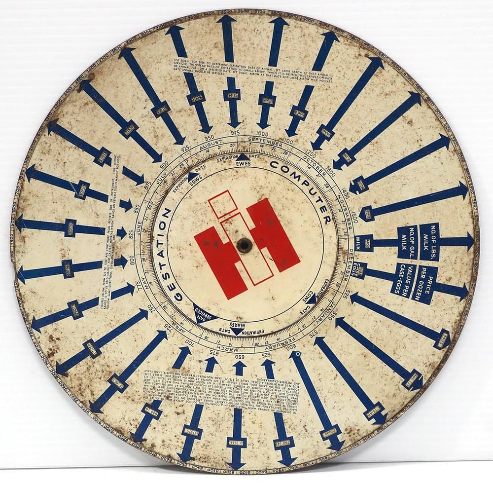 Lot 272: IH farm calculator for Weaver & Lingg