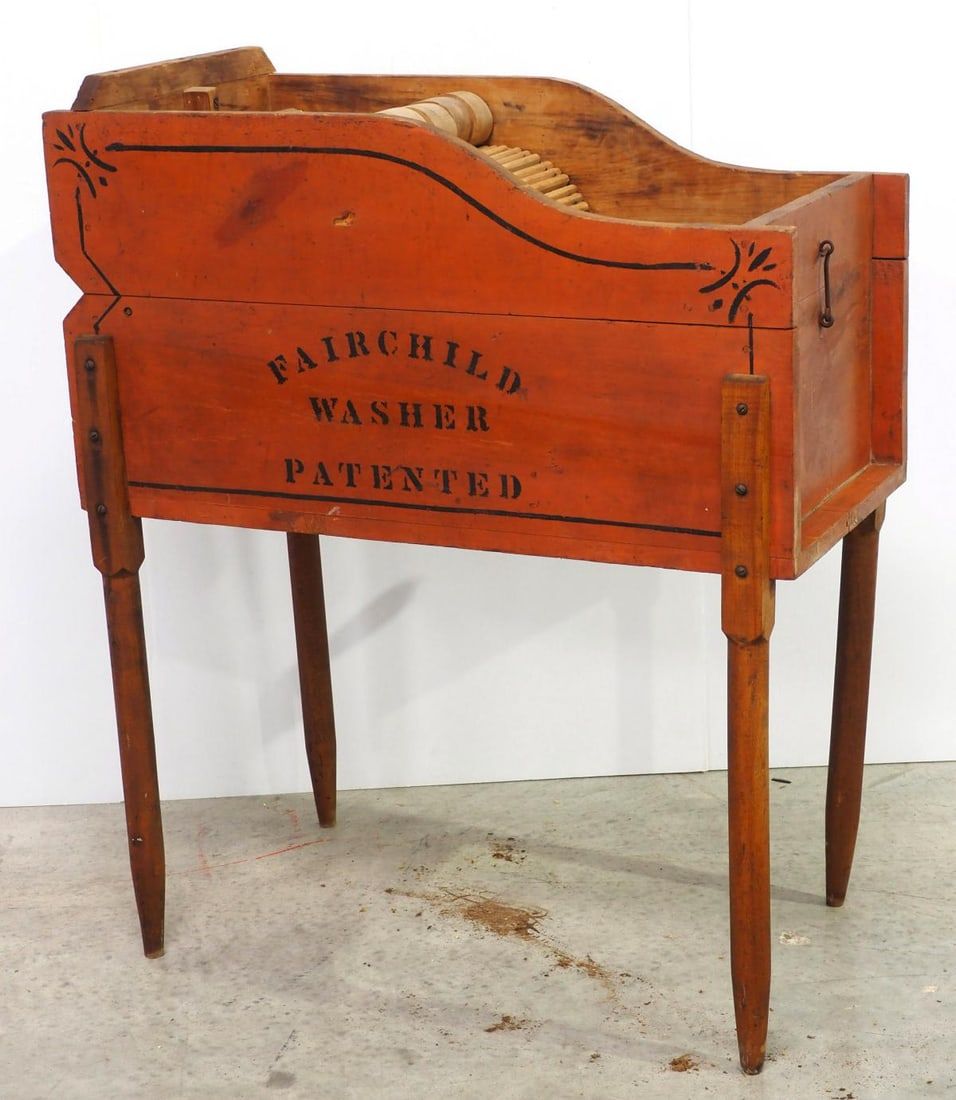 Lot 315: Floor model wooden Fairchild Washer
