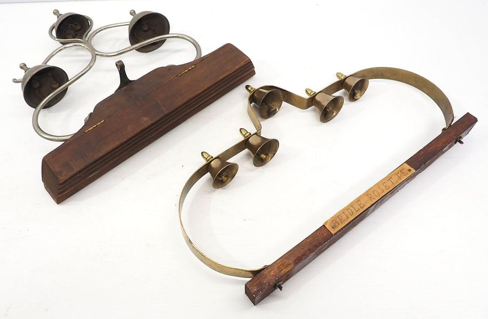 Lot 384: (2) Simple harness bells