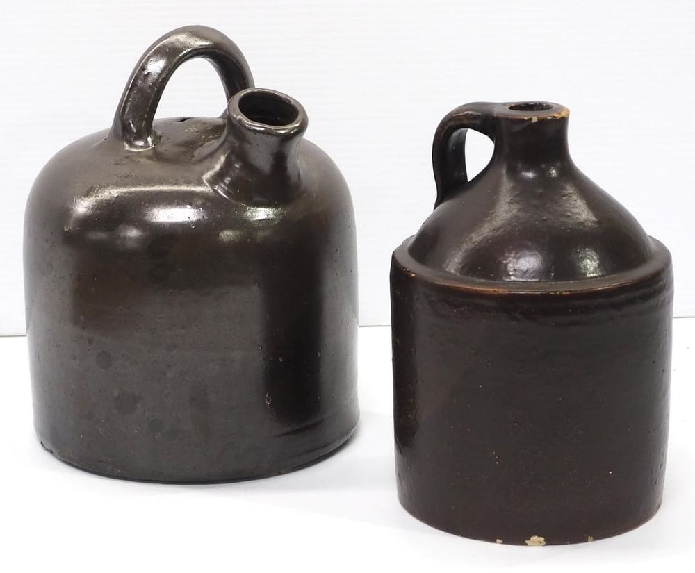 Lot 410: (2) Small crock jugs