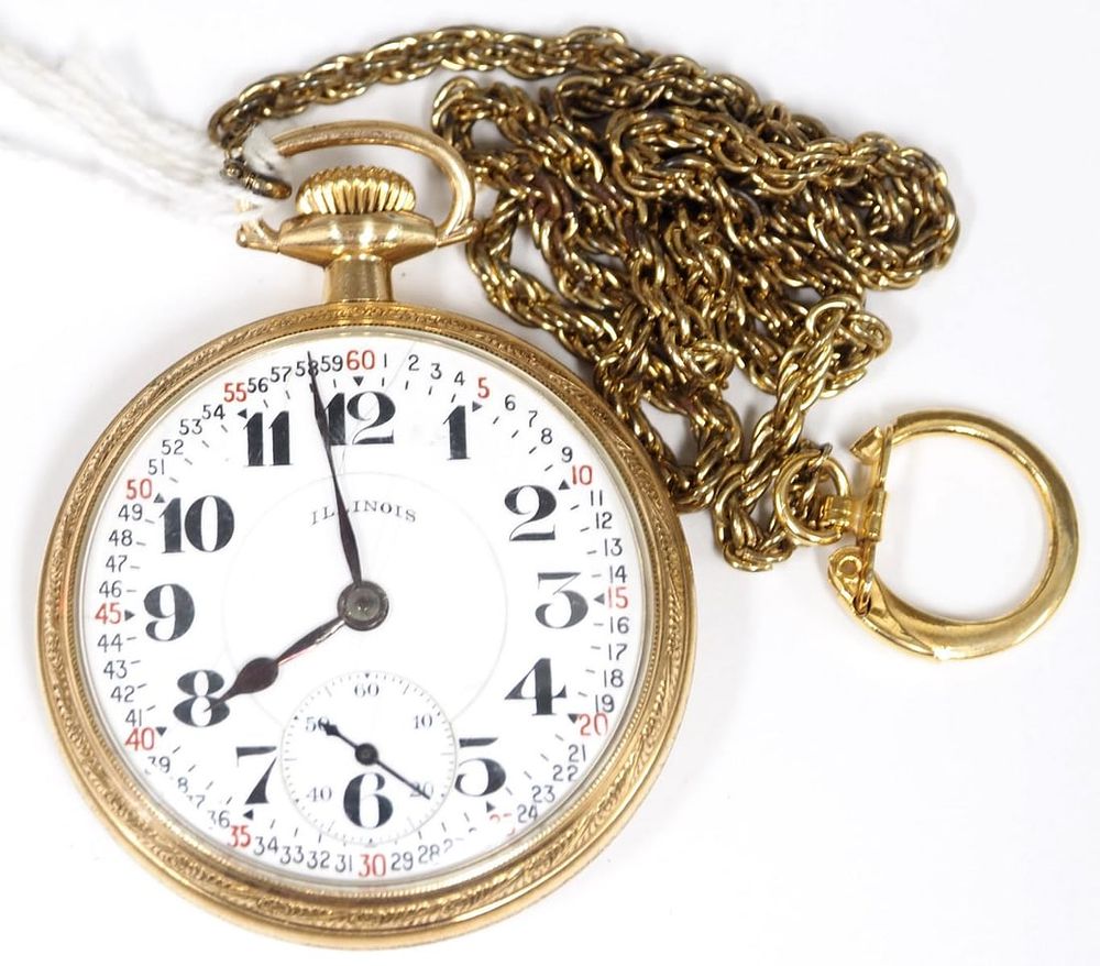 Lot 414: Illinois Bunn Special 21J pocket watch