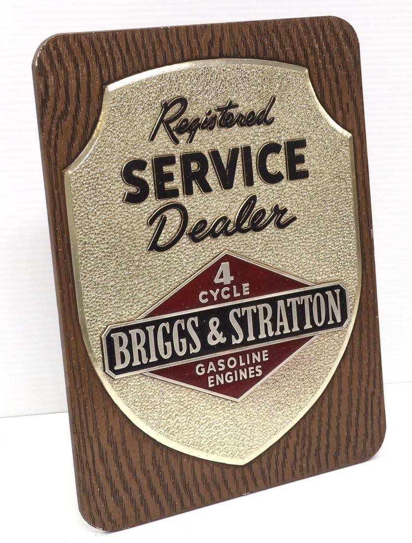 Lot 438: Briggs & Stratton Registered Service Dealer sign