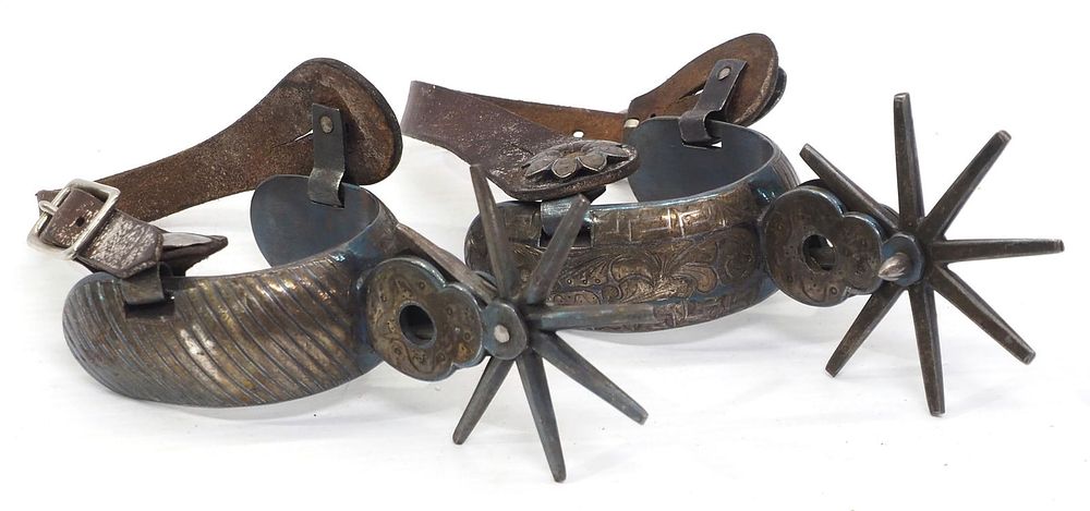Lot 446: Pair of fancy decorated stirrups
