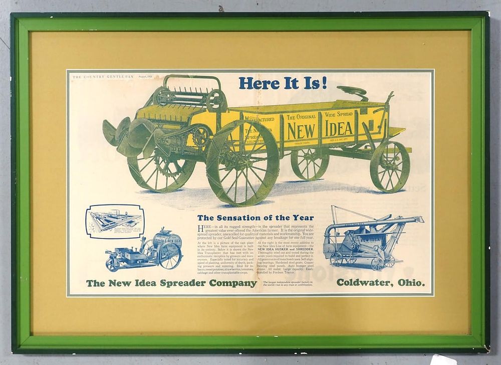 Lot 472: New Idea Spreader advertisement