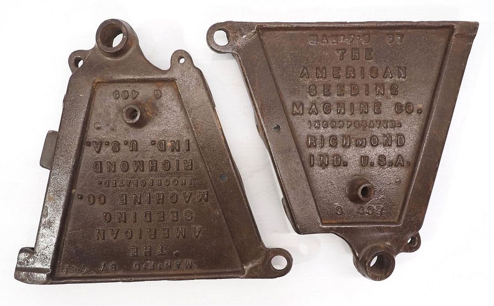 Lot 617: American Seeding Machine planter box ends