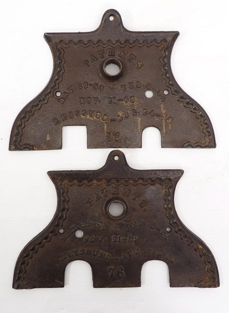 Lot 618: Pair of cast iron planter box ends