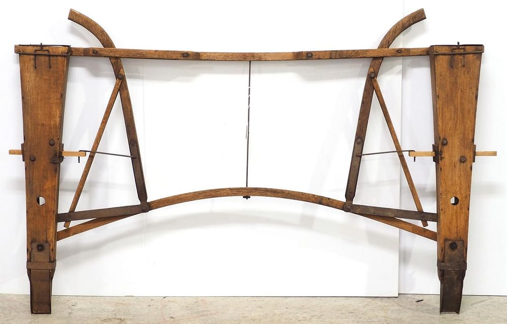 Lot 750: Early 2-row hand corn planter