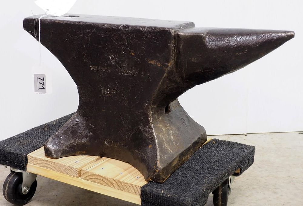 Lot 771: 144 lb 1851 William Foster anvil