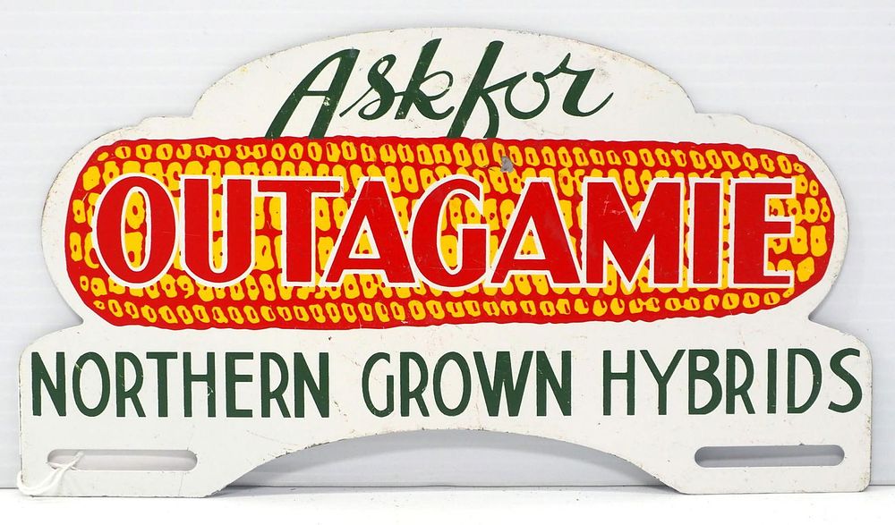 Lot 847: Outagamie Hybrids license plate topper
