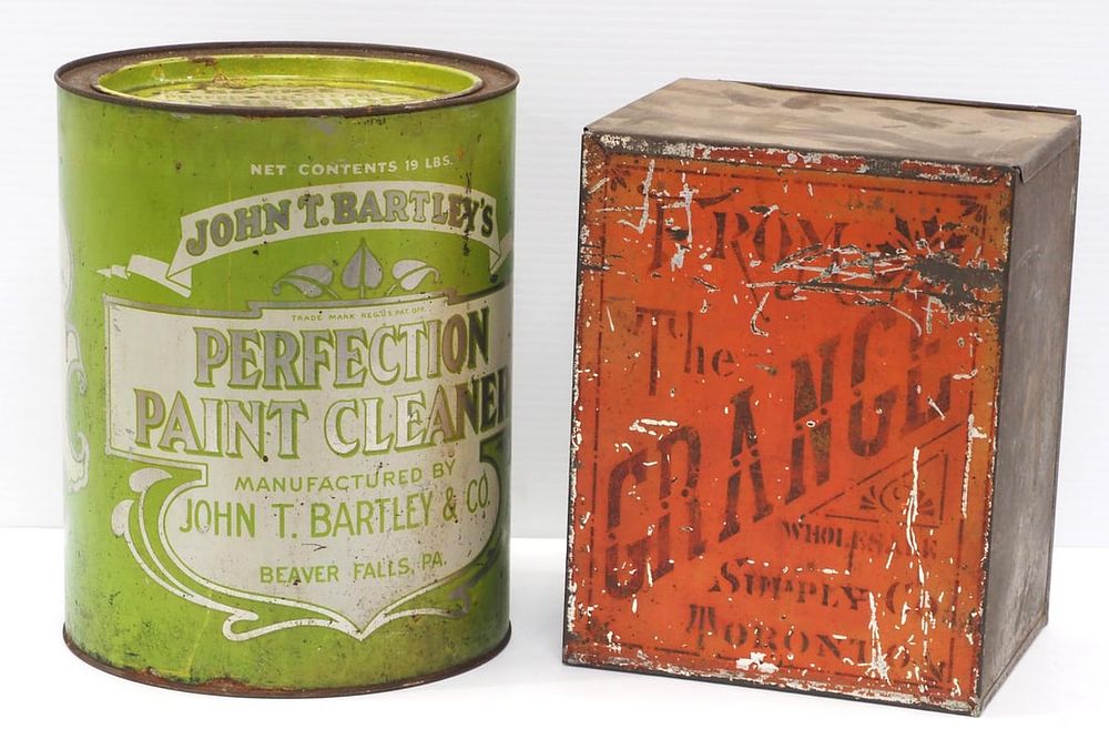 Lot 1368: (2) Country store product tins