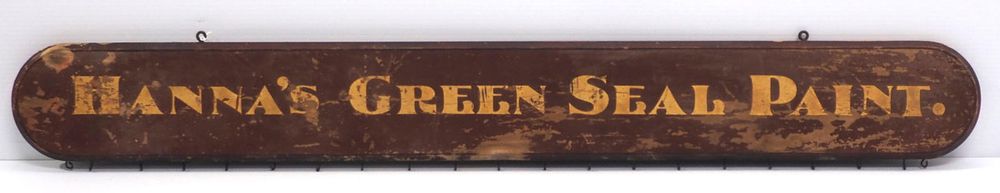 Lot 1426: Hanna's Green Seal Paint display rack