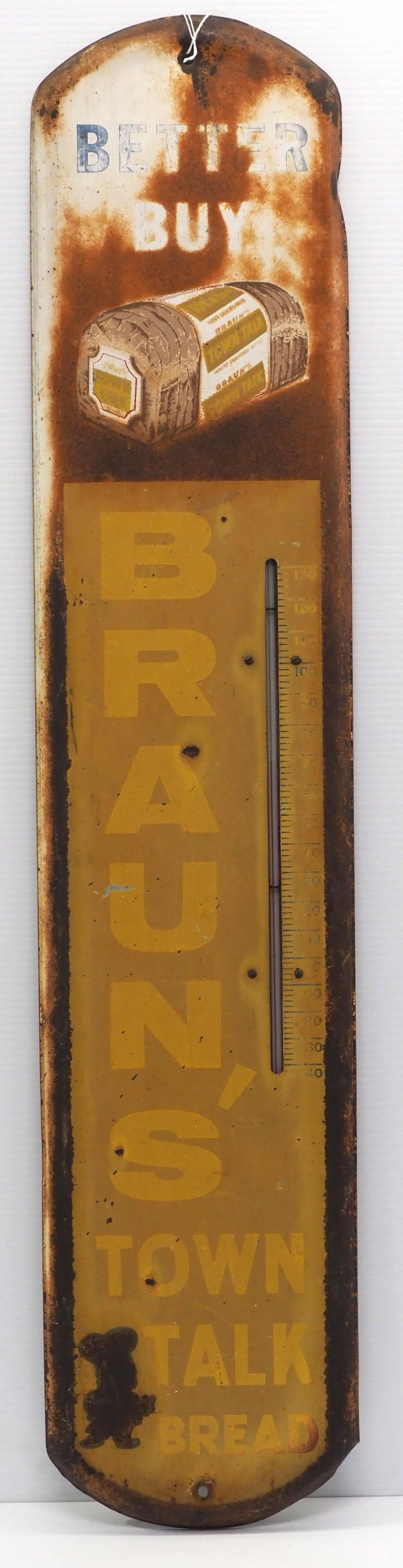 Lot 1437: Braun's Town Talk Bread thermometer