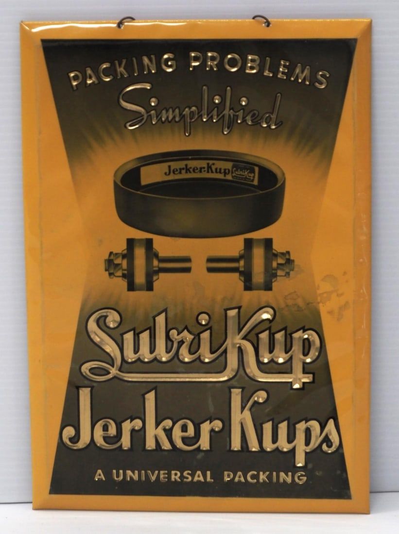 Lot 1445: LubriKup Jerker Kups stand-up sign