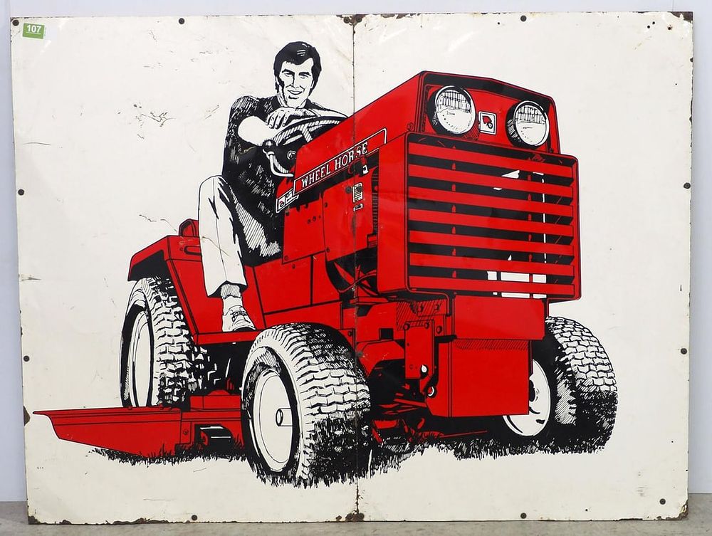 Lot 107: Wheel Horse sign