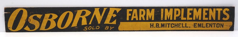 Lot 167: Osborne Farm Implements sign