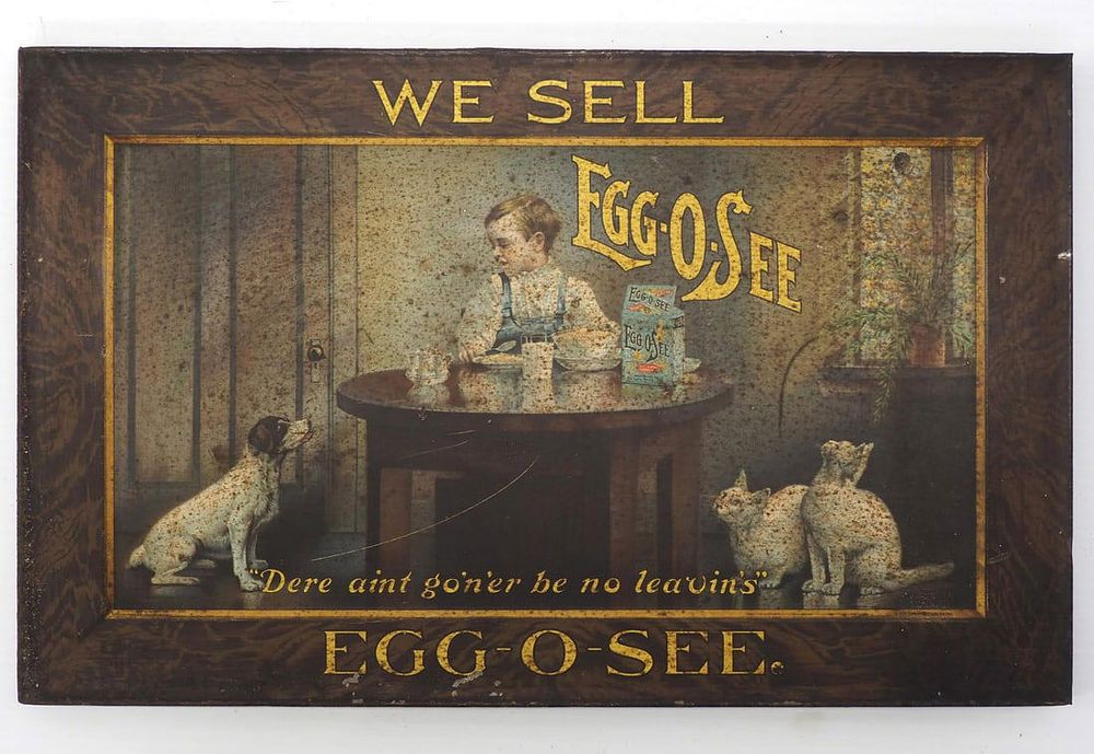 Lot 340: We Sell Egg-O-See sign