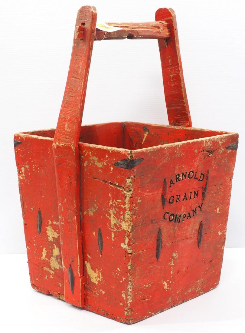 Lot 647: Imported wooden feed pail