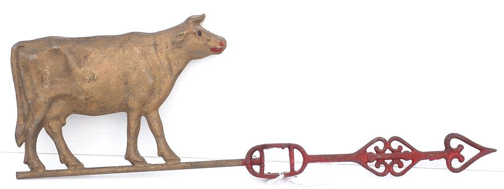 Lot 721: NOS zinc cow weathervane