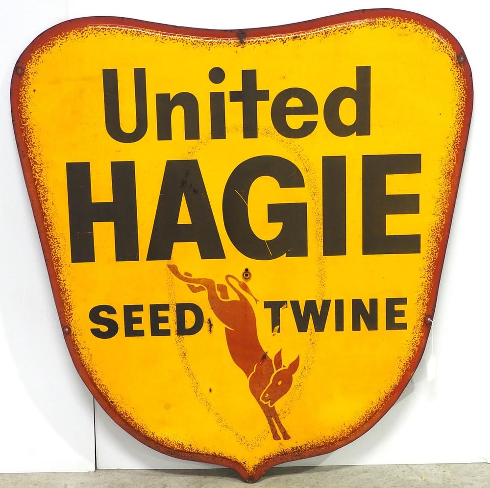 Lot 739: United Hagie Seed-Twine sign