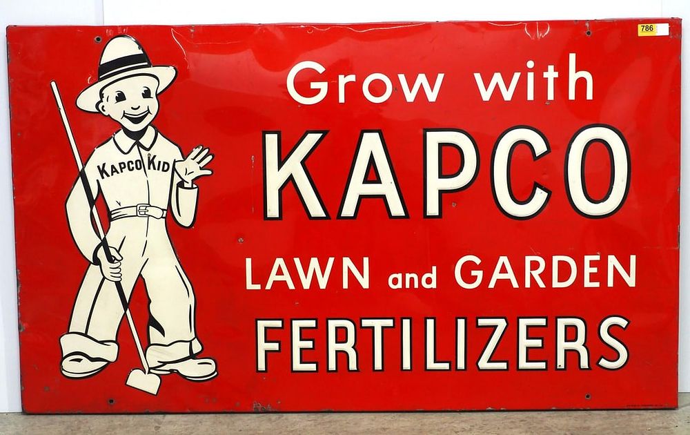 Lot 786: Kapco Fertilizer sign