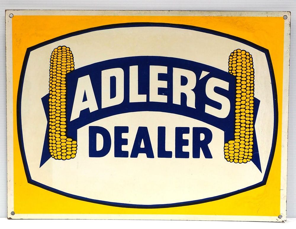 Lot 868: Adler's Dealer sign
