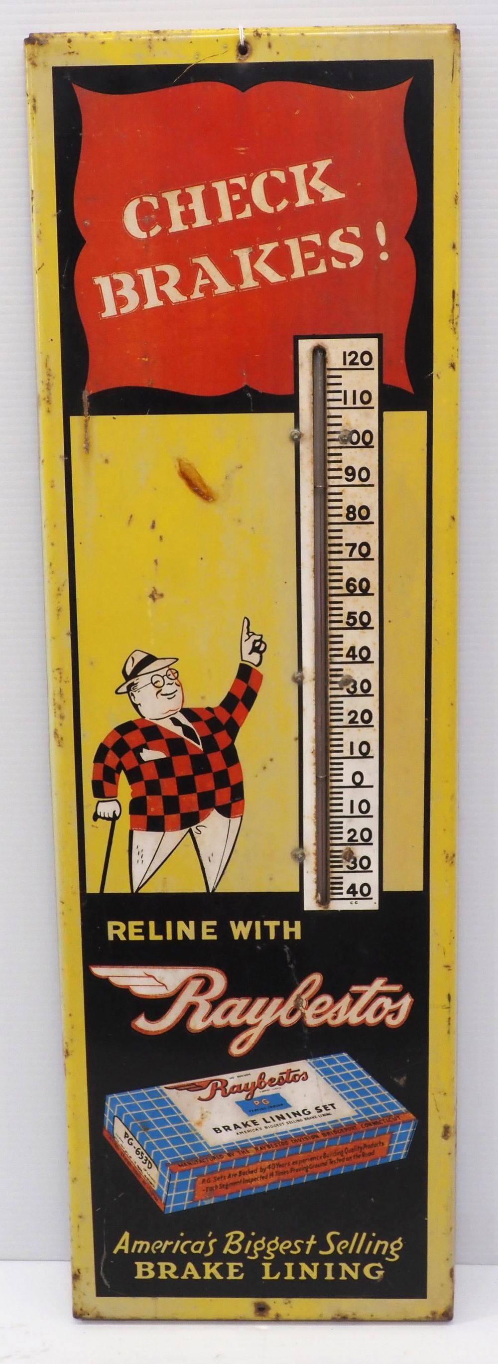 Lot 116: Raybestos Brake Lining thermometer