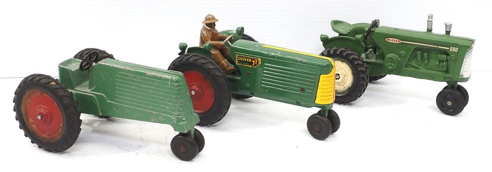 Lot 137: (3) Slik Oliver Tractors