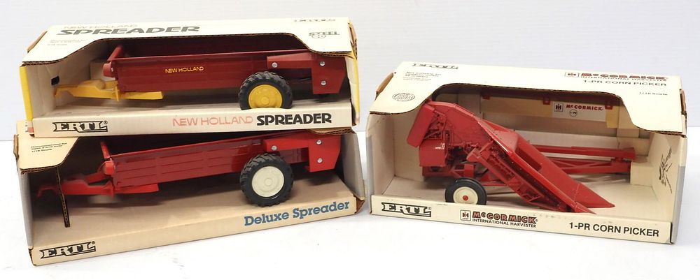 Lot 153: (3) Ertl Implements