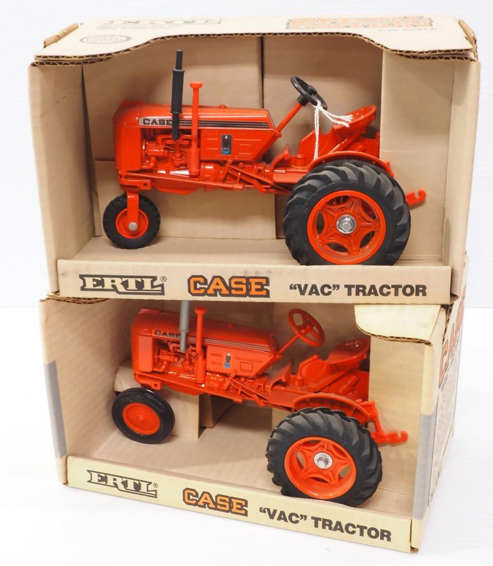 Lot 154: (2) Ertl Case VAC Tractors