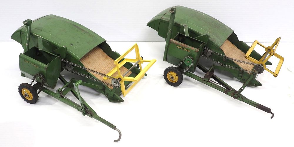 Lot 185: (2) Ertl John Deere Pull-Type Combines