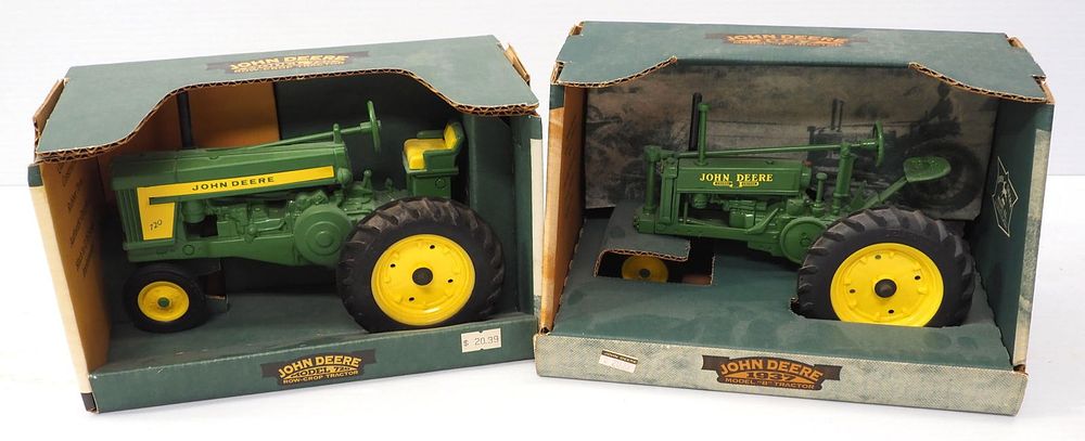 Lot 199: (2) Ertl John Deere Tractors