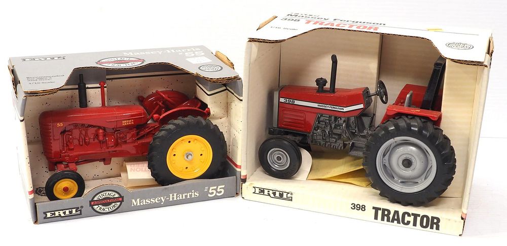 Lot 210: (2) Ertl Massey Tractors