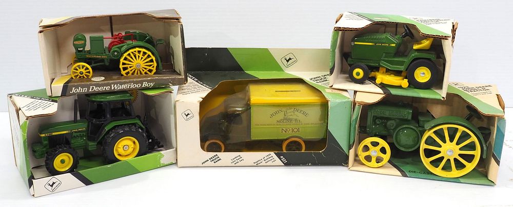 Lot 231: (5) Ertl John Deere Toys