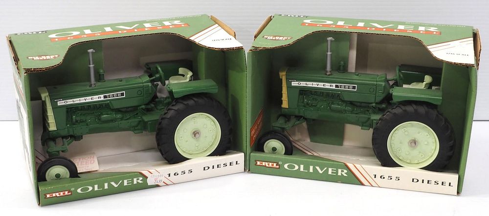 Lot 334: (2) Ertl Oliver 1655 Diesel Tractors